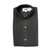 Boys Tuxedo Shirt, Wing Collar, 1/8" Pleats, Black