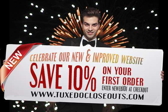 Celebrate Tuxedo Closeouts New Website