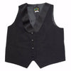Tuxedo Vest, Womens, Black, Polyester Satin Shawl Collar