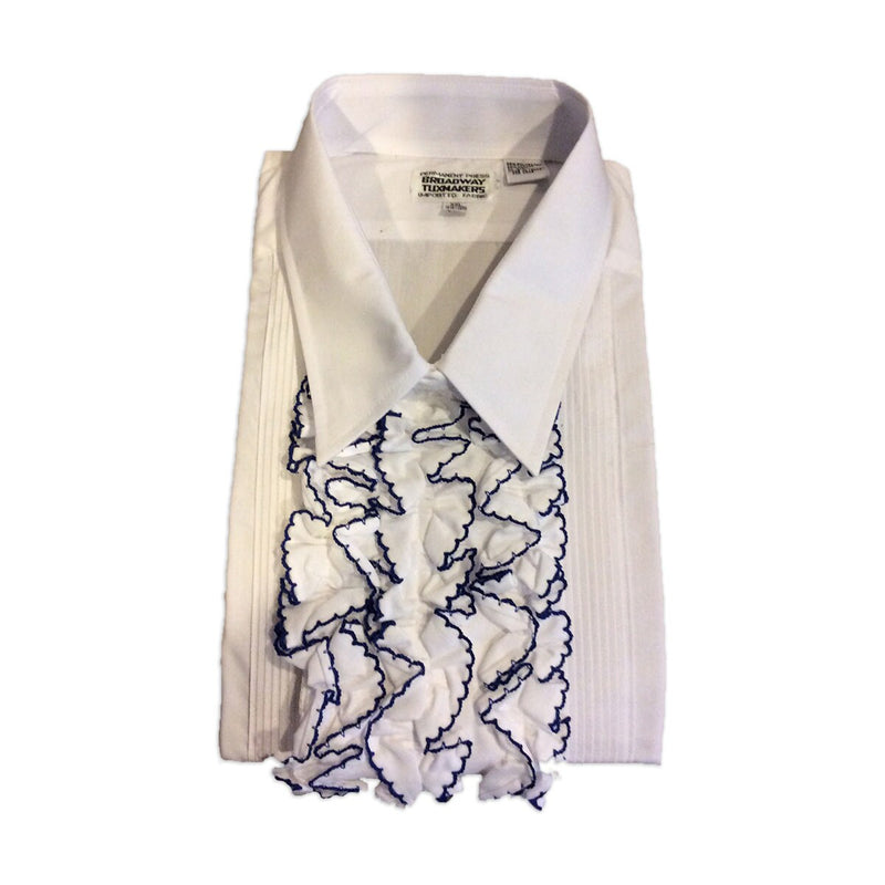 Shirt Ruffles (w blue trim)
