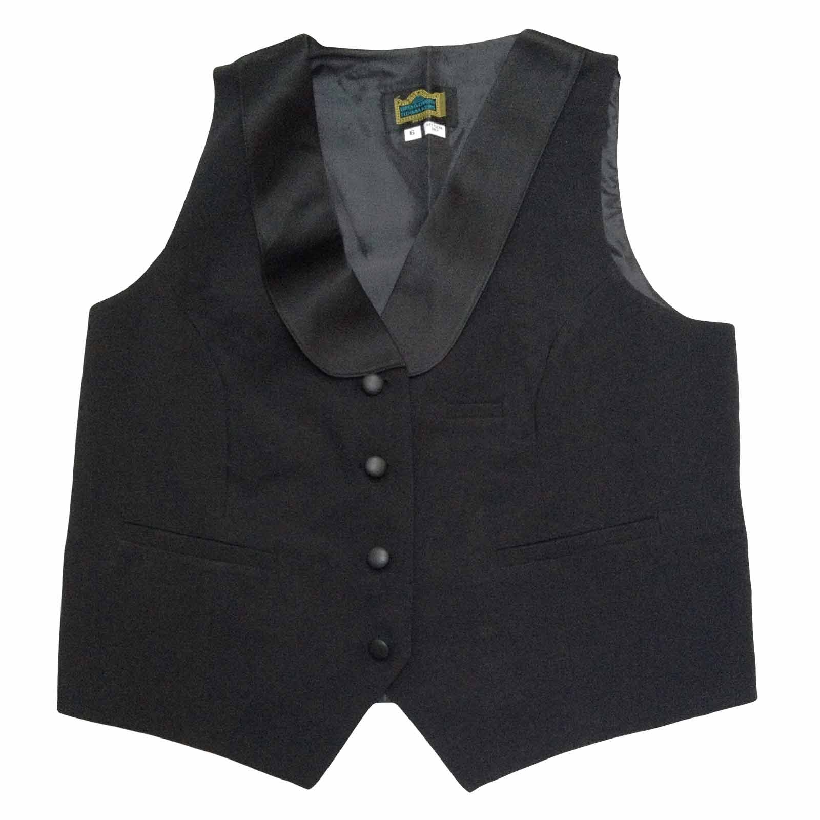 black dress vest womens Women's Black Suit Vest, Size 6