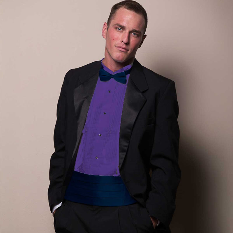 mens purple dress shirt with tie Formal purple dress shirt