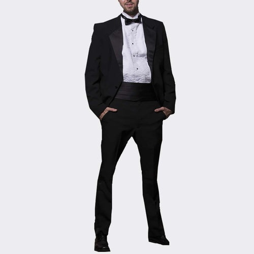 Men's 2 Piece Tuxedo w/Notch Jacket & Adjustable Pants, Polyester
