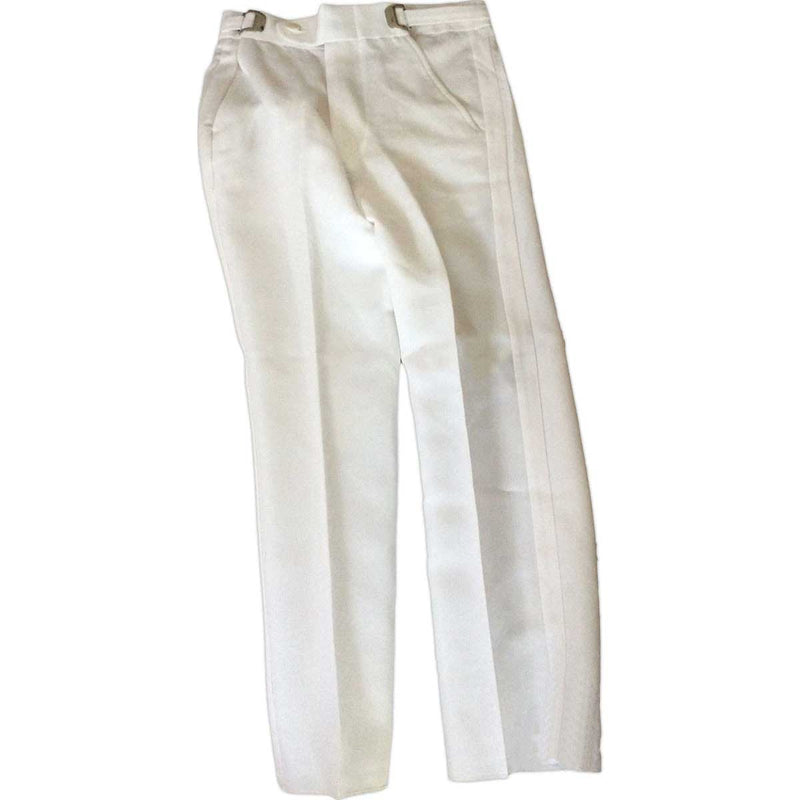 Tuxedo Pants, Boys, White, Non Pleated Adjustable 24(23-25) Polyester