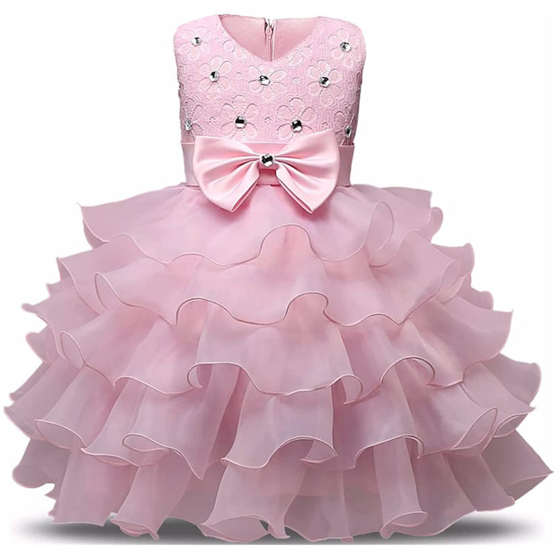 party dress 12 months Zenzi Vintage Baby Girl's Pink Satin Party Dress Size 12 Months Tulle