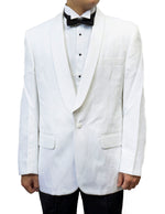 White Tuxedo Dinner Jacket & Black Tuxedo Pants (2 pcs)