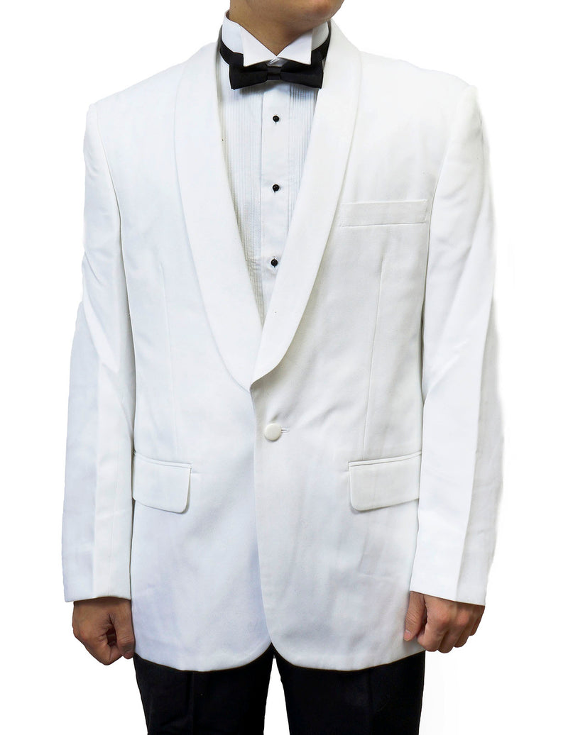 White Tuxedo Dinner Jacket & Black Tuxedo Pants (2 pcs)