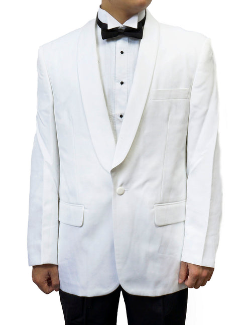 2 Pc - Tuxedo Suit, Shawl Collar White & Black Tux Pants