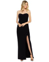 Strapless Evening Dress - Black