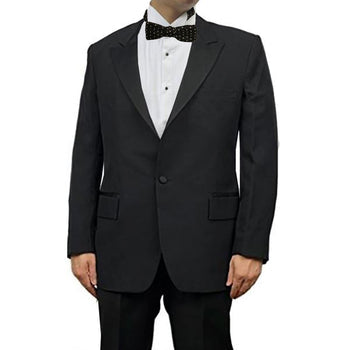 Mens Peak Collar Tuxedo Jacket, 100% Wool