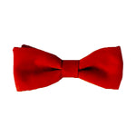 Mens Bow Tie, Pre-tied Banded - Red