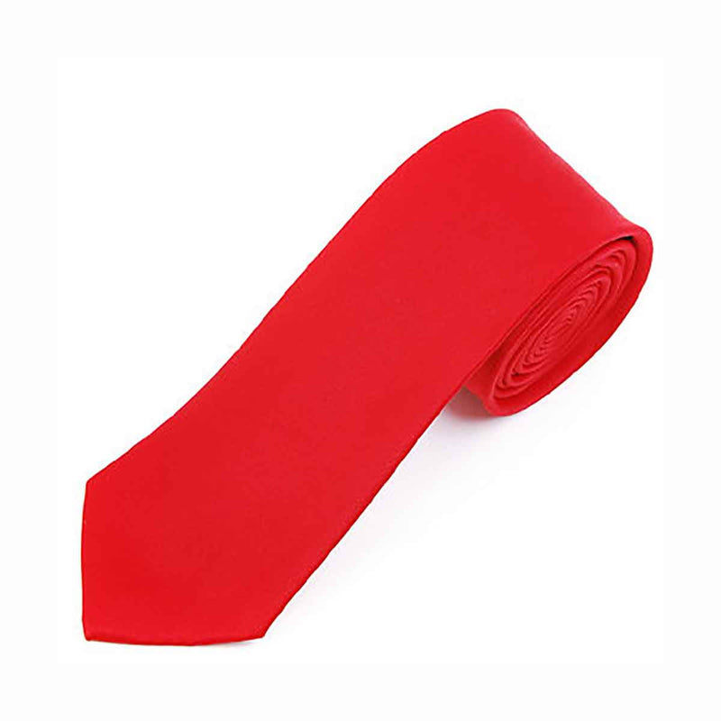 Men's Neck Tie 2 1/2" Wide - Red
