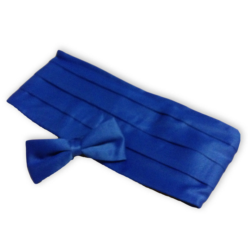 Solid Color Adult Bow Tie & Cummerbund Set
