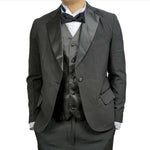 Mens Notch Collar Tuxedo Jacket, Poly/Rayon