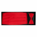 Red Bow Tie and Cummerbund in Gift Box NEW