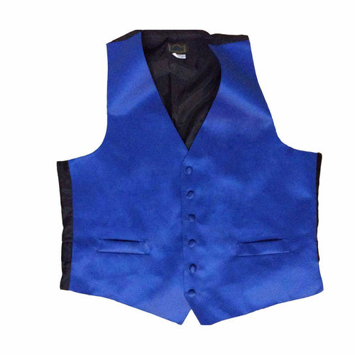 Mens Royal Blue Tuxedo Vest with 6 Buttons