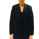 Women's Jacket, Black, Eton-Style