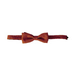 One Dozen Pretied Banded Bow Ties - Burgundy