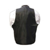 Men's Black Tuxedo Vest w/5 Buttons & Satin Back