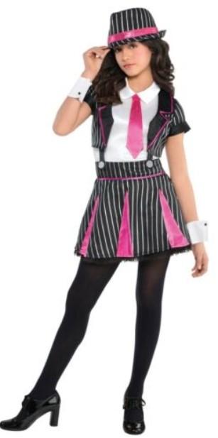 Girls Gangster Doll Costume