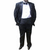 Men's 2 Piece Tuxedo w/Notch Jacket & Adjustable Pants, 100% Wool