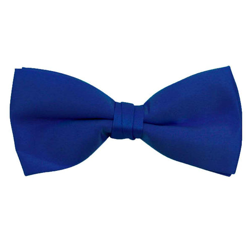 Mens Bow Tie, Pretied Banded - Royal Blue