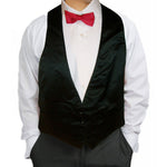 Mens Purple Brocade Tuxedo Vest Reverses to Solid Black