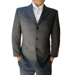 Mens Notch Collar Suit Jacket, Polyester - 3 Button