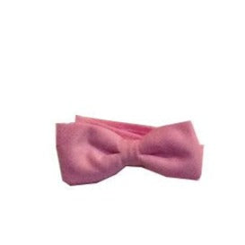 Boys Bow Tie, Pretied Banded (Pink)