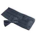 Solid Color Adult Bow Tie & Cummerbund Set