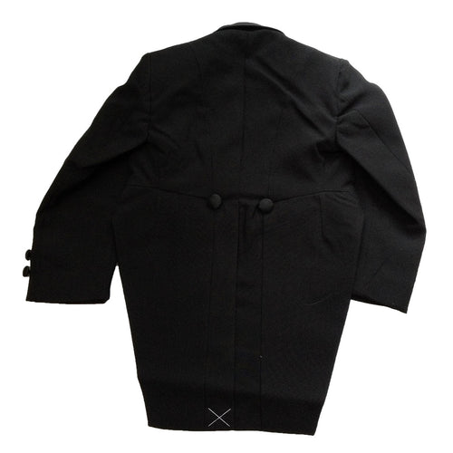 Boy's Tuxedo Jacket, Tailcoat, Black