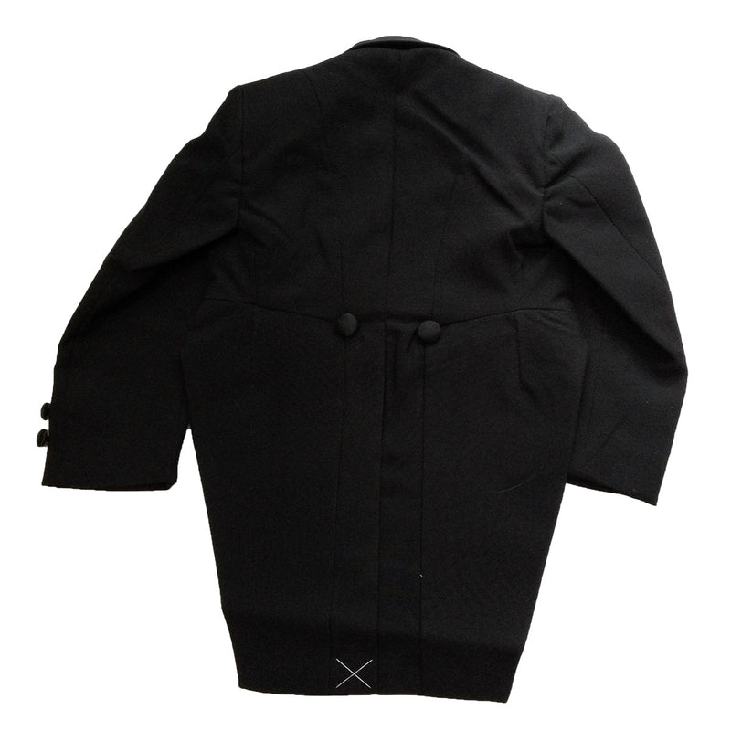 Boy's Tuxedo Jacket, Tailcoat, Black