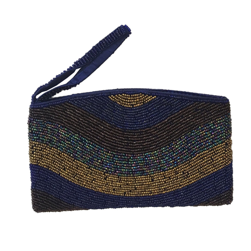 Beaded Wristlet Clutch Evening Bag