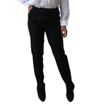 Women's Tuxedo Pants Black, Pleated Adjustable, Polyester