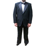 Men's 2 Piece Tuxedo w/Notch Jacket & Adjustable Pants, 100% Wool