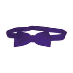 Mens Bow Tie, Pre-tied Banded - Purple