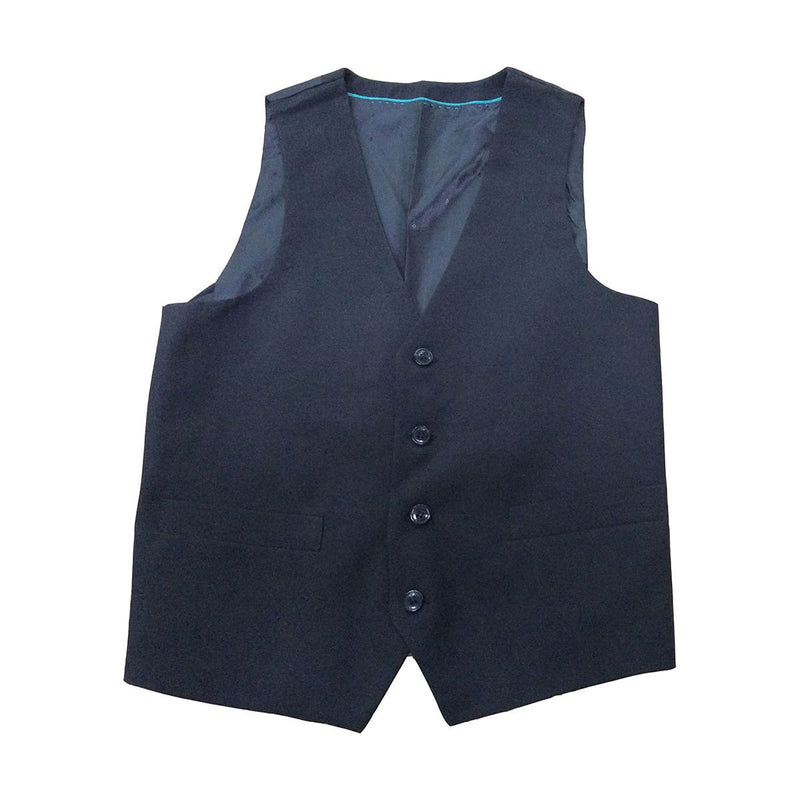 Young Men's Vest, Black, Slim Fit