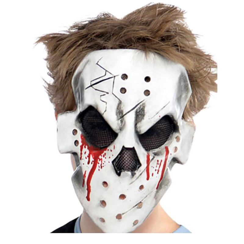 Boys Bloody Face-Off Hockey Costume