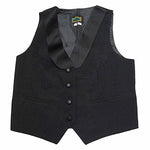 Men's Black Tuxedo Vest with Satin Shawl Collar