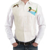 Mens Tuxedo Shirt with Screen Printed Ducks - SM 14-14 1/2 / 33