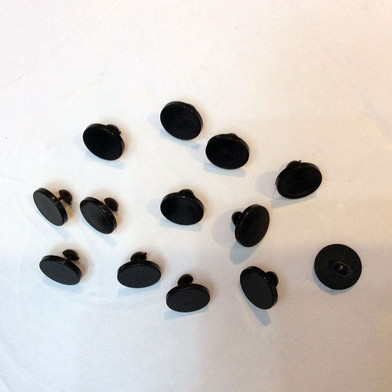 Black Plastic Cuff Links, 500 Pieces