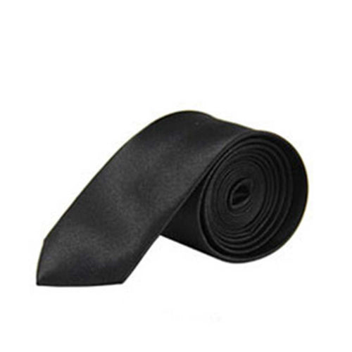 Neck Tie, Solid Satin Microfiber 2