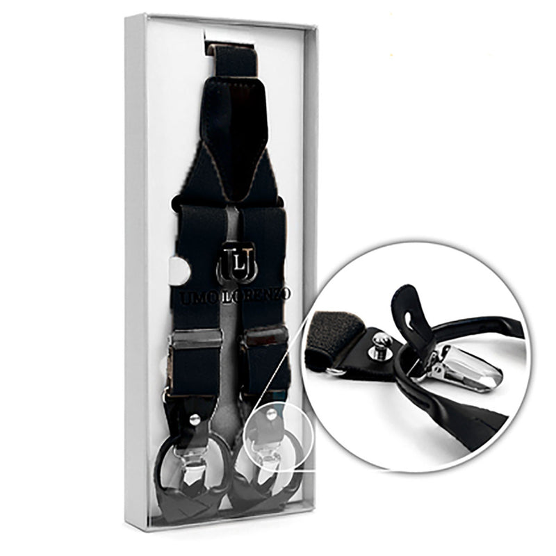 Suspender Clips In Black (6)