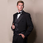 Men's Tuxedo Tailcoat, Black, 100% Wool