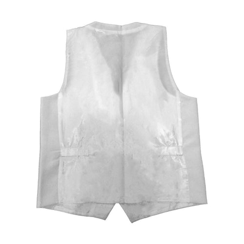 Young Men's Vest. White, Slim Fit